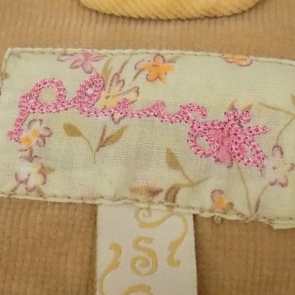 Plugg Tan Corduroy Button Front Blazer Jacket Size Small READ DESCRIPTION! - Picture 11 of 12